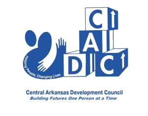 Central Arkansas Development Council. Building Futures One Person at a Time logo.
